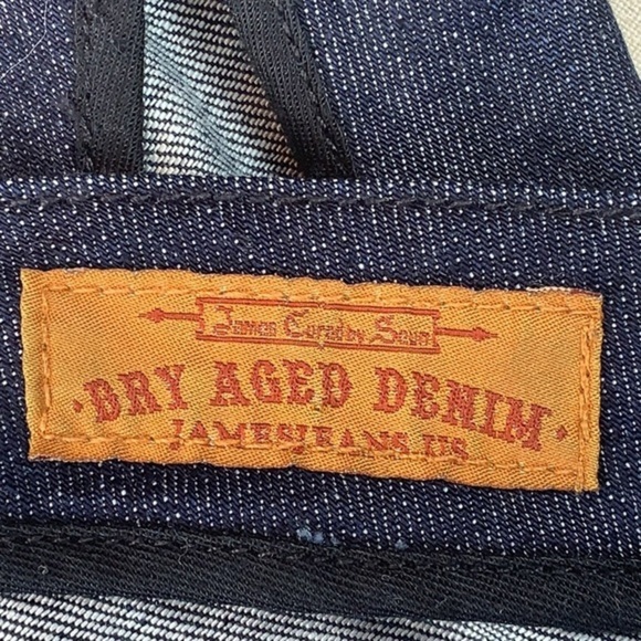 RARE HTF James Jeans Fitted Vest Dry Aged Denim Apron Back - Picture 8 of 8